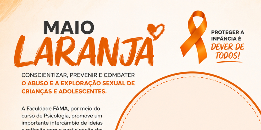 Maio Laranja: proteger a infância é dever de todos!